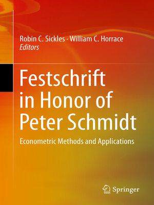 cover image of Festschrift in Honor of Peter Schmidt